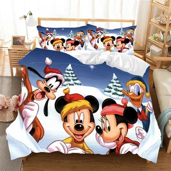 Disney Jul Strøelse Sæt Mickey, Minnie Duvet Cover sæt Børn, Bed Set Queen, King Size Gave Nightmare before Christmas