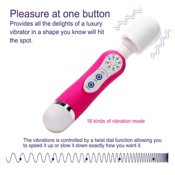 OLO 16 Hastighed AV Stick Vibrator Vibrator Wand-Klitoris Stimulator G-Spot Massager sexlegetøj til Kvinde Onani Produkt Voksen