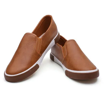 2020 Mænds Læder Casual Sko Mand Business Loafers Mode Lejligheder Klassikere Retro Stil Four Seasons Sko Luksus Brand Design