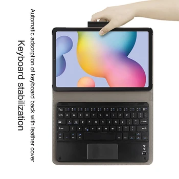 Trådløst Bluetooth Tastatur taske Til Samsung Galaxy Tab S6 Lite 10.4 SM-P610 P615 2020 Tablet Stå Dække Funda
