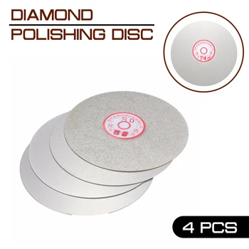 4stk/set diamantpolering Disc 600 800 1200 3000 Sandsten Slibning Slibning 6