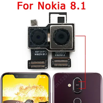 Originale Bageste Kamera Til Nokia 8.1 X7 Tilbage Udsigt Vigtigste Stor Bagdel Kamera Modul Flex Kabel Udskiftning Af Reservedele