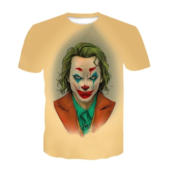 2020 Nye Mænd T-Shirt Skitse Klovn 3D Printet T-Shirt Mænd Joker Ansigt Afslappet O-hals Mandlige Tshirt Klovn kortærmede Toppe Joke