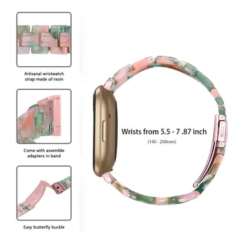 Slank Resin rem Til Fitbit versa 3 Smart ur Band Farverige Kvinder Mænd armbånd correa for Fitbit forstand tilbehør