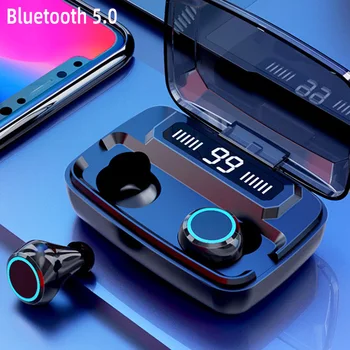 Tws Vandtæt, Trådløse Hovedtelefoner, Bluetooth Headset Sport, Der Kører Bluetooth-Hovedtelefoner Støjreducerende Touch Trådløse Hovedtelefoner