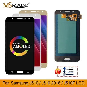 Super AMOLED-For Samsung Galaxy J5 2016 J510 LCD-Skærm Touch screen Digitizer Assembly For J510FN J510F J510G J510Y J510M LCD -