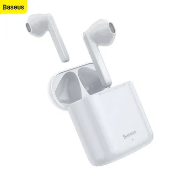 Baseus W04 W09 TWS Bluetooth Hovedtelefon 5.0 Hovedtelefon Mini Øretelefoner Med Opladning Max Stereo Sport Ægte Trådløs Headset Til Telefonen