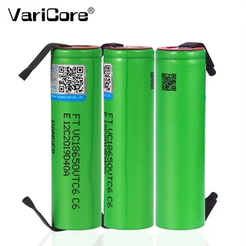 VariCore VTC6 3,7 V 3000mAh 18650 Li-ion Batteri 30A Decharge for US18650VTC6 Værktøjer e-cigaret batterier+DIY Nikkel ark