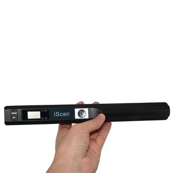 ISCAN01 Bærbare A4-dokumentscanner 24 Bit USB-900dpi Håndholdte Bog-JPG/PDF-Fil, Billede, Farve, A4 Scanner