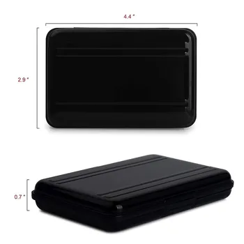 Bærbare Aluminium Micro SD SD, SDHC, SDXC TF Hukommelseskort bæretaske Indehaveren Organizer Boks 16 Slots For Kameraet Opbevaring af Medier