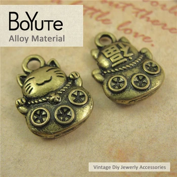BoYuTe (100 stk /masse) 12*15MM Antik Bronze Forgyldt Zink Legering Mammon Charms Diy Smykker Resultater Tilbehør