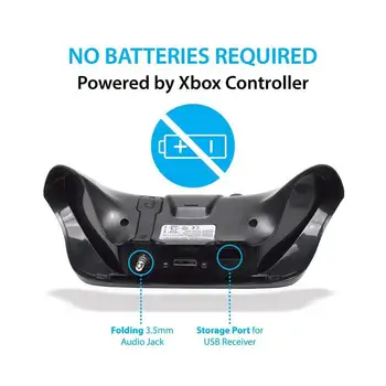 Til Xbox One S Chatpad Mini Gaming Tastatur, Trådløs Chat Besked Tastatur med Lyd - /Headset-Stik til Xbox Elite & Slank Gam
