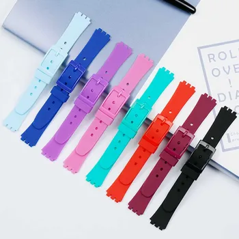 12mm silikone rem til Swatch ure, børns og kvinders armbånd, vandtæt strap watch tilbehør ur band