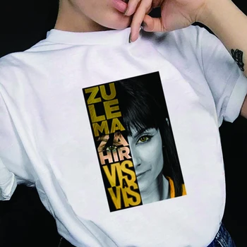 Zu Le Ma Za Print Tshirt Kvinder Sommer t-Shirt til Piger Hir i Forhold til TV-Serier Casual Kvinder Tshirt Ropa De Verano Mujer 2020