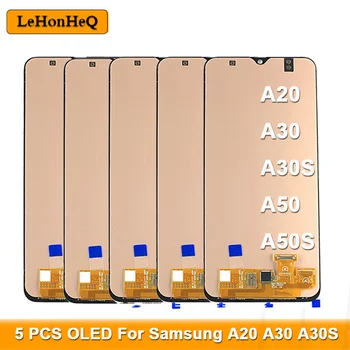 5 PC ' er Til Samsung Galaxy A30S SM-A307FN/DS A307F/DS A307F A307 A20S A50S LCD-Skærm Touch screen Glas Digitizer Assembly