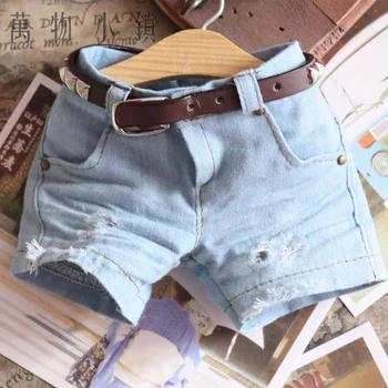 Nye Blue Hole Mode-Jeans Shorts Til BJD Onkel 1/3 1/4 1/6 MSD Størrelse Dukke Tøj