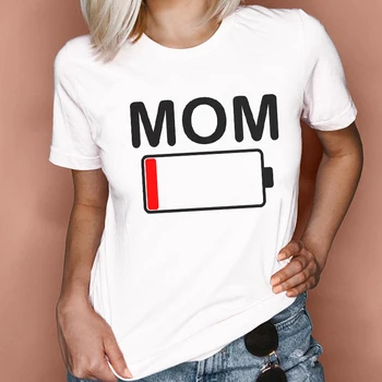 Kvinder Grafisk Leopard Tøj Brev 2021 Søde Mor Mor Mor Mode Dame Tøj Toppe, T-Shirts Print Kvindelige T-Shirt T-Shirt