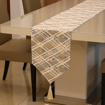Mode Fantastiske Kinesiske stil blomst bordløber Luksus Geometri Tabel flag Hjem Bryllup Restaurant Kabinet Skab Dekoration