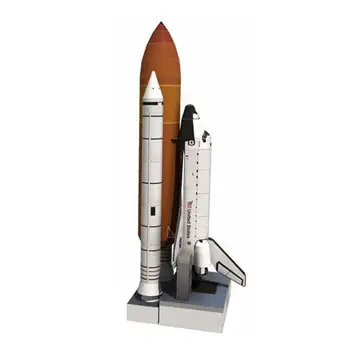1 Sæt Børn DIY Space Shuttle Modeller Paper Airplane 1:150 Model Space Legetøj Håndlavet Voksen Raket Lærerigt For Børn V6H8