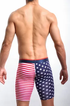 Ny Mode USA Flag Trykt Shorts Mænd Sexet Nyhed Tynde Leggings Bunde/Gay Sjove Lounge Bukser, Badetøj FX1018
