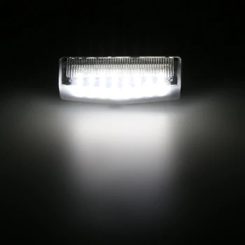 2 stk/1 Par Antal LED Nummerplade Lampe Lyser licens lampe Signal lys Fejl Gratis 24SMD 6500k 12V Hvid Toyota PRIUS