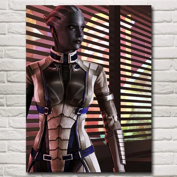 Mass Effect Skydning Action Game Plakater og Prints Art Silk Væg, Male Billeder, Soveværelse Dekoration Stue Indretning