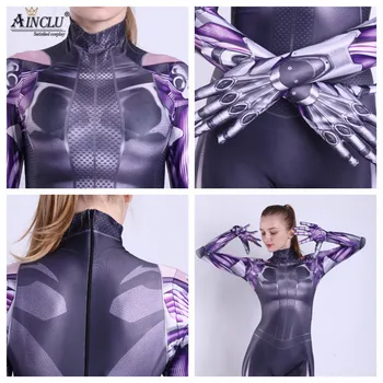 Ainclu Nye Alita Cosplay Kostumer 3D Printet Spandex Alita: Battle Angel Halloween Zentai se offline-kanaler online til Kvinder/Kvinder/Piger