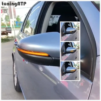 TuningATP Røget LED sidespejl Indikator Fortløbende Dynamisk Turn-Signal-Lamper Til Volkswagen Golf Mk6 Golf 6 VI R20 Touran 1T3