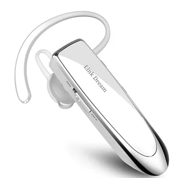Bluetooth headset Link Drøm Trådløst Headset med Mic 24 timer Taletid Hands-Free in-Ear Hovedtelefoner er Kompatibel med iPhone Samsun