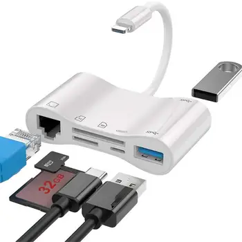 Nye OTG Micro SD-Kort-Læser, USB 3.0 Kortlæser USB 2.0 USB-Micro SD-Adapter Flash-Drev RJ45 Covter Til IPhone / IPad