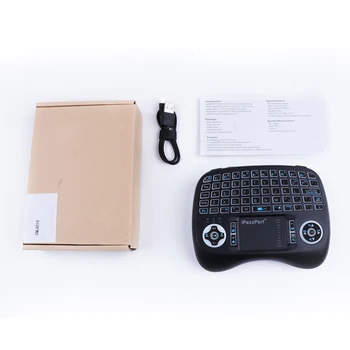 Mini Wireless Keyboard 2,4 G engelske Universal Fjernbetjening Til Android TV Box Computer Bærbar Gaming iPazzport Air Mouse