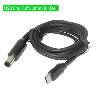 USB Type C Power Adapter Omformer til 7,4*5,0 mm Dc Stik PD Emulator Udløse Opladning Kabel Ledning til Bærbar Dell-computer