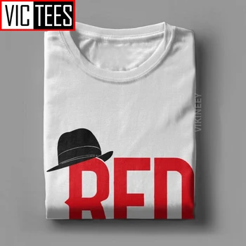 Red Reddington Den Sorte Liste Mænd T-Shirt Raymond Tv Hat Fandom Kriminalitet Kriminelle Tshirt Bomuld Engros