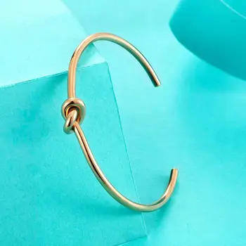 Vintage Knude-Ringe, Rustfrit Stål, Guld farve Mini Ring Mode Kno Ringe Til Kvinder Bryllup Smykker