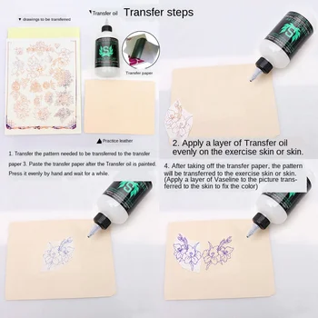 Tatoveringer overførsel af olie 8 OUNCE 250ml Brug med transfer papir Professionel tatovering udstyr Skønhed værktøjer