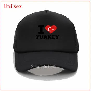 Jeg elsker Varme Tyrkiet Flag baseball hatte til kvinder mesh hat solhat for piger Kpop hatte for herre hatte og caps baseball cap mænd