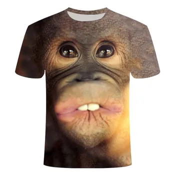 2020 Nye herre T-Shirt-3D Print Dyr Abe T-Shirt Kort Ærme Sjove Design, Casual Top T-Shirt Dropshipping