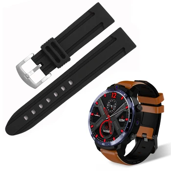 For LEMFO LEM12 Smartwatch Watchbands Blød Silikone Udskiftning af Rem LEM 12 Sport Anti-fald Gummi Sort Ur Band Tilbehør