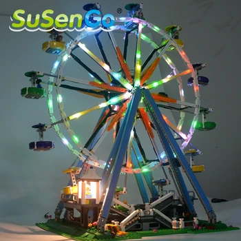 SuSenGo Led Lys Kit Til 10247 City Street Ferris Wheel er Kompatibelt Med 15012 , INGEN byggesten Model