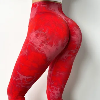 SOISOU Nye Tie Dye Yoga Bukser, Strømpebukser, Leggings Meget Elastisk Solid Farve Leggings Kvinder Problemfri Høj Talje Bukser For Kvinder