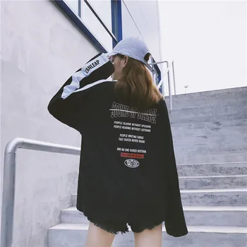 Koreanere bangtan kpop hættetrøjer til piger streetwear hoodie kvinder sweatershirt kvinde, sweatshirts plus size hvid efteråret 2019 womans