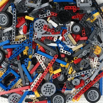 Uddannelses-teknologi dele der er kompatible med Legoins lille partikel byggesten robot moc dele mekaniske gear sæt legetøj