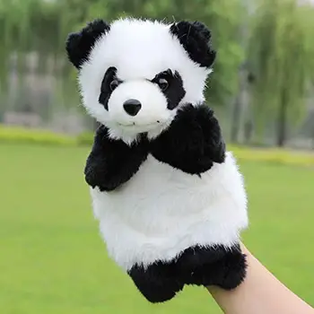 Familie Hånddukke Legetøj, Plys Baby Legetøj Drenge Piger Panda Toy Strømmer Dukke Børn Uddannelsesmæssige Historie Hånddukke Klud Legetøj