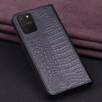 Luksus Ægte Krokodille Læder Telefon Etuier Til Samsung Galaxy S10 Lite Mode Ren Håndlavet Tilbage Dække Sagen For Galaxy S10e