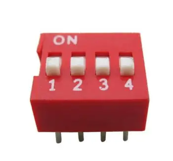 DS-03 Red 6P DIP-Switch 2,54 mm 3 Position Encoder Skifte Slide Skifte 30STK/MASSE
