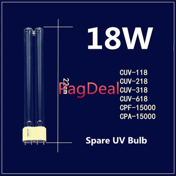 18W Reservedele UV-Lampe Pære reservedel til SunSun CUV-118,CUV-218,CUV-318,CUV-618,CPF-15000 UV Sterilisator dykpumpe
