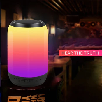 Bluetooth Højttaler Kraftfulde Kolonne Bluetooth Store HIFI-musik-Højttaler med LED Farvet Lys Spiller Musik til PC, Smartphone