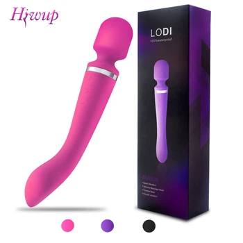 20 Hastigheder Kraftfulde Dildoer AV Magic Wand Vibrator Sex Legetøj til Kvinder Voksen Klitoris Klitoris Stimulator Intime Varer for Voksne