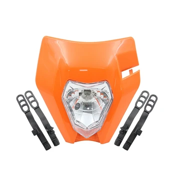 Motorcykel Hoved Lampe Off Road Forlygte Maske til KTM 125 150 250 300 350 450 500 EXC XCW EXC-F 2017 2018 Orange