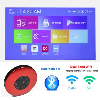 Everycom mini DLP Projektor 4K Android Lomme Bærbare Micro Bluetooth, WIFI FHD Projektor til hjemmebiograf Projektor D017 2G + 32G